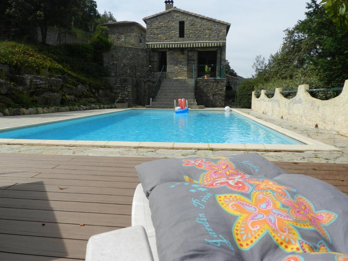 Chambre Cevennes: Piscine, Lamas, Riviere Cros (Gard) Exterior foto